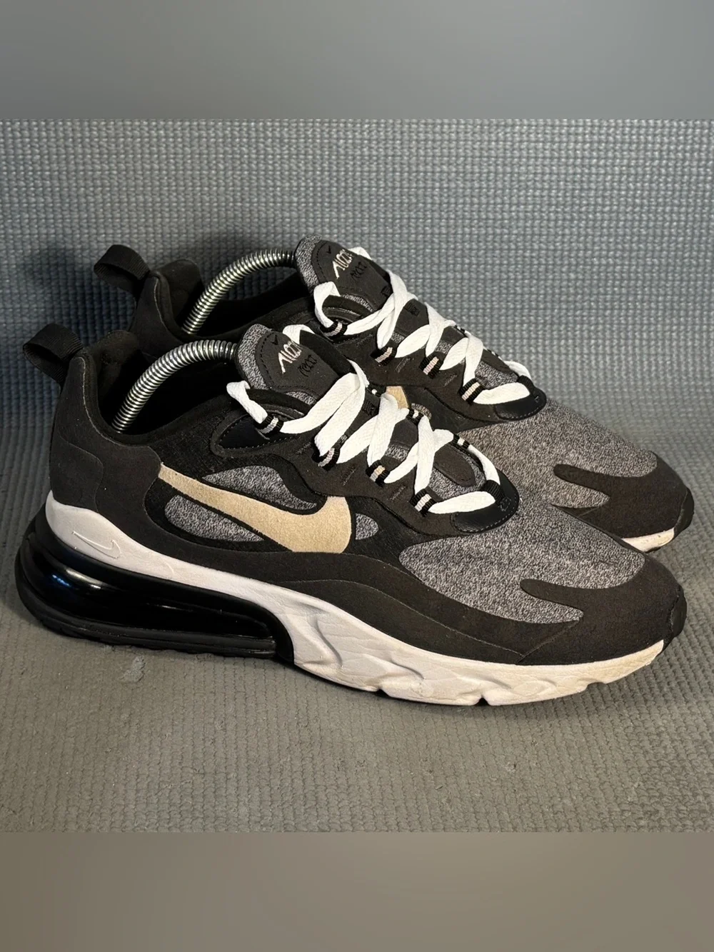 Nike Air Max 270 React 'Op-Art' Shoes AO4971-001 Men’s Size 8.5